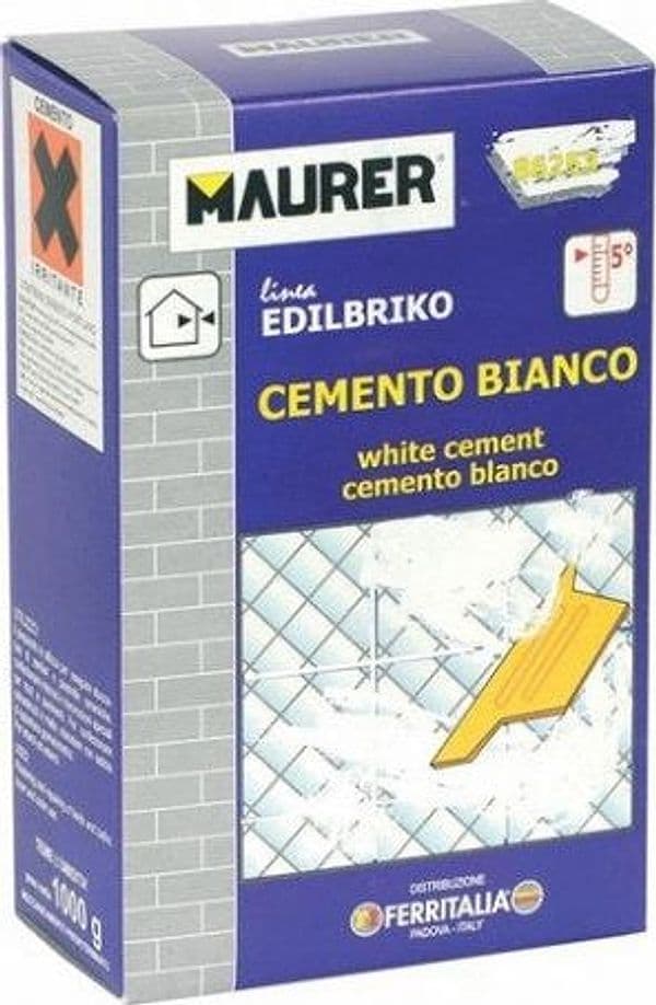 Cemento Bianco Kg 5 Maurer Confezionato in Cemento Ebricowill - Palermo, commercioVirtuoso.it