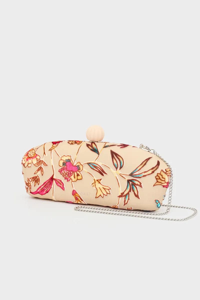 Clutch con tracolla ricamo fiori | NALÌ in Pochette e Clutch You Store - Messina, commercioVirtuoso.it