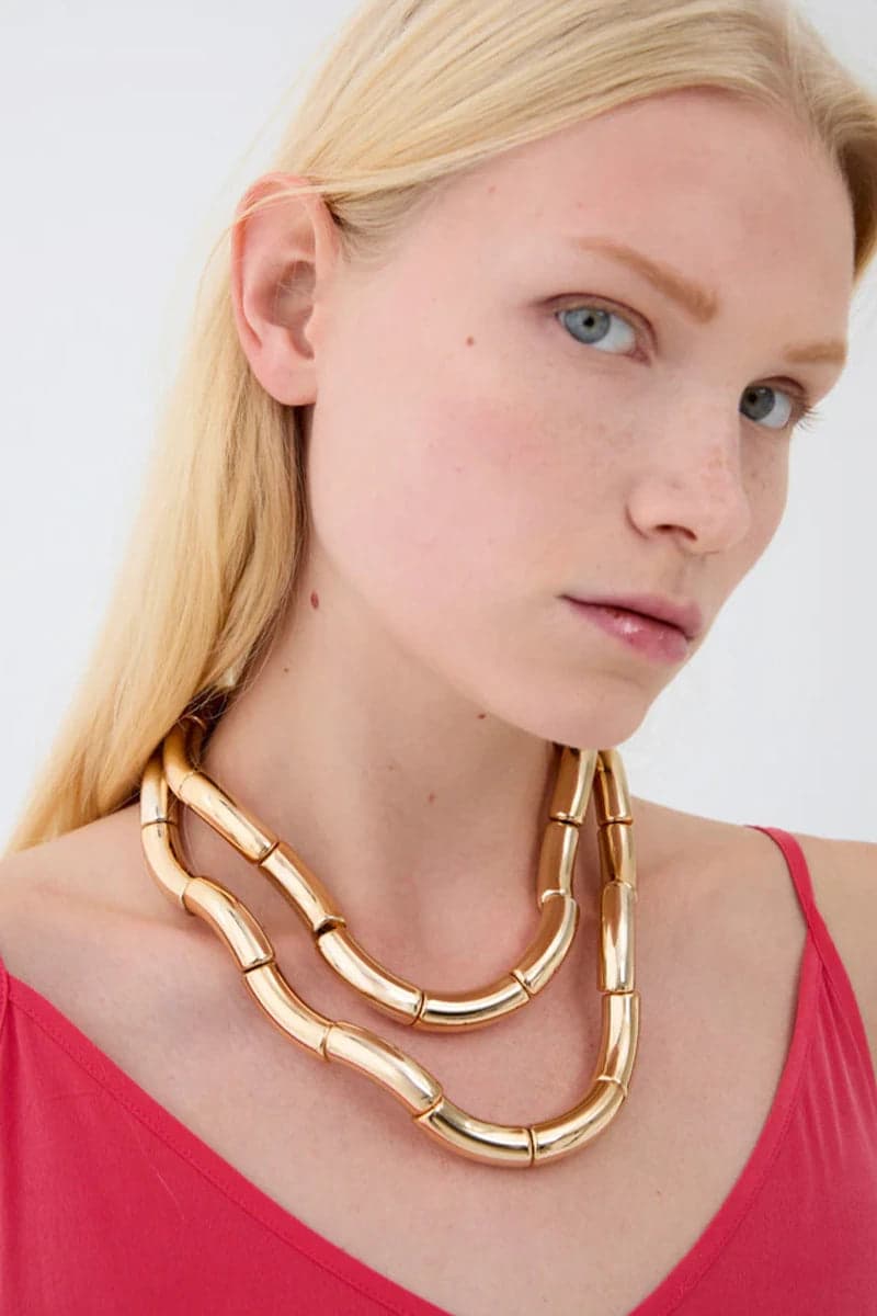 Collana Due Tubolari Oro | NALÌ in prodotto You Store - Messina, commercioVirtuoso.it