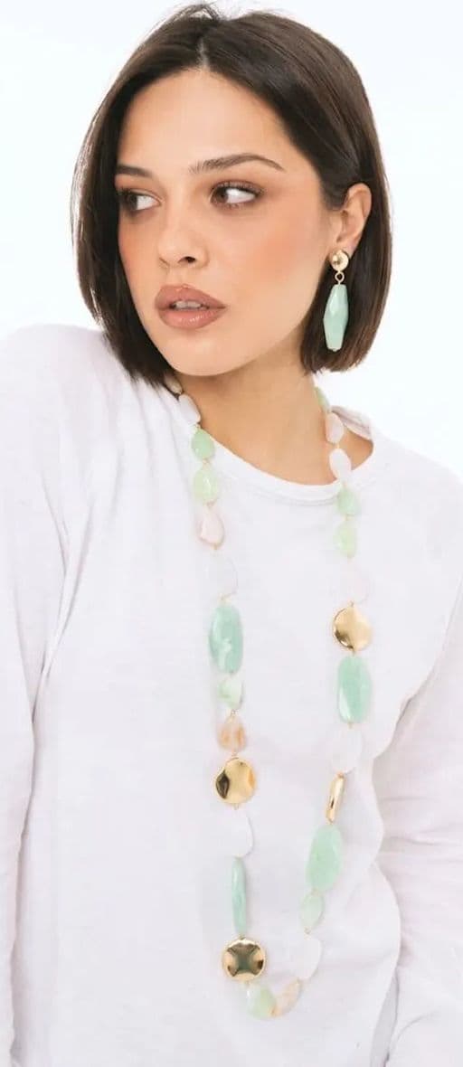 Collana lunga con pietre in acrilico | MYA ACCESSORIES in prodotto You Store - Messina, commercioVirtuoso.it