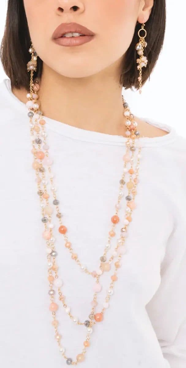 Collana lunga con pietre dure | MYA ACCESSORIES in prodotto You Store - Messina, commercioVirtuoso.it