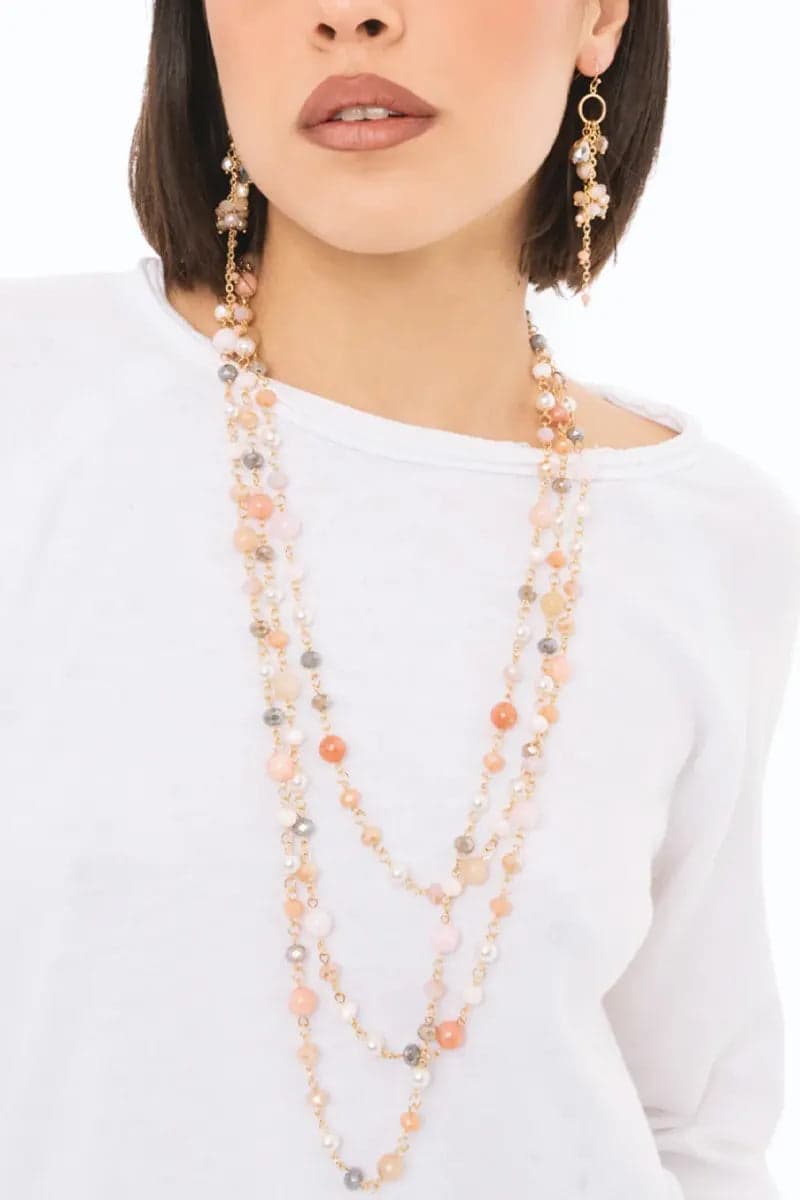 Collana lunga con pietre dure | MYA ACCESSORIES in prodotto You Store - Messina, commercioVirtuoso.it