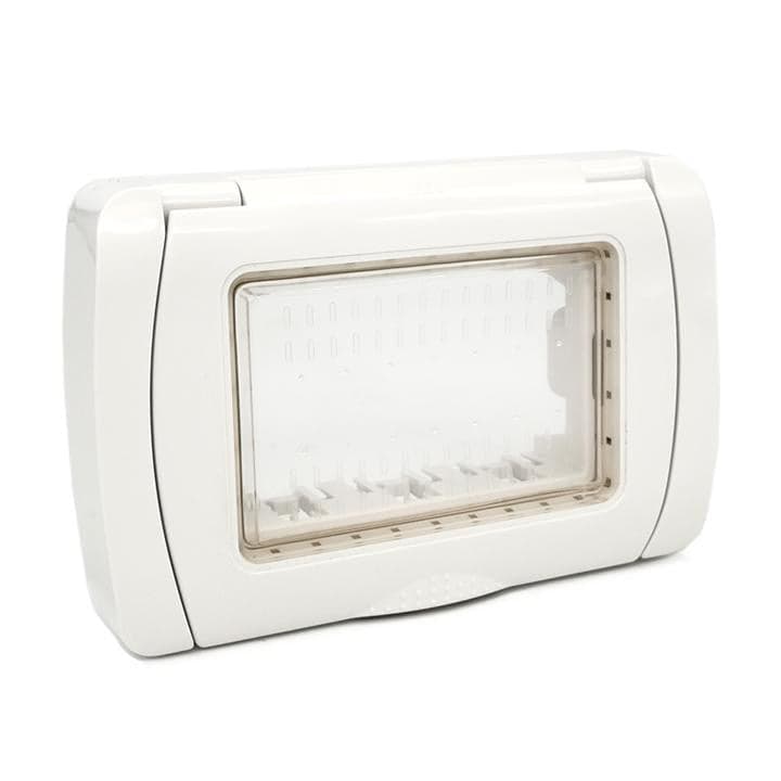 Coperchio Stagno Mapam Comp V/Plana 3 Mod Ip55 Placca Idrobox Ip55 3P Bianco/S6003B T2 in Placche per interruttori Ebricowill - Palermo, commercioVirtuoso.it