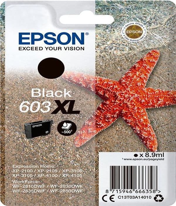 Cartuccia Di Inchiostro Epson Nero Serie 603Xl Stella Marina in Cartucce d'inchiostro Il Centro - Jesi, commercioVirtuoso.it
