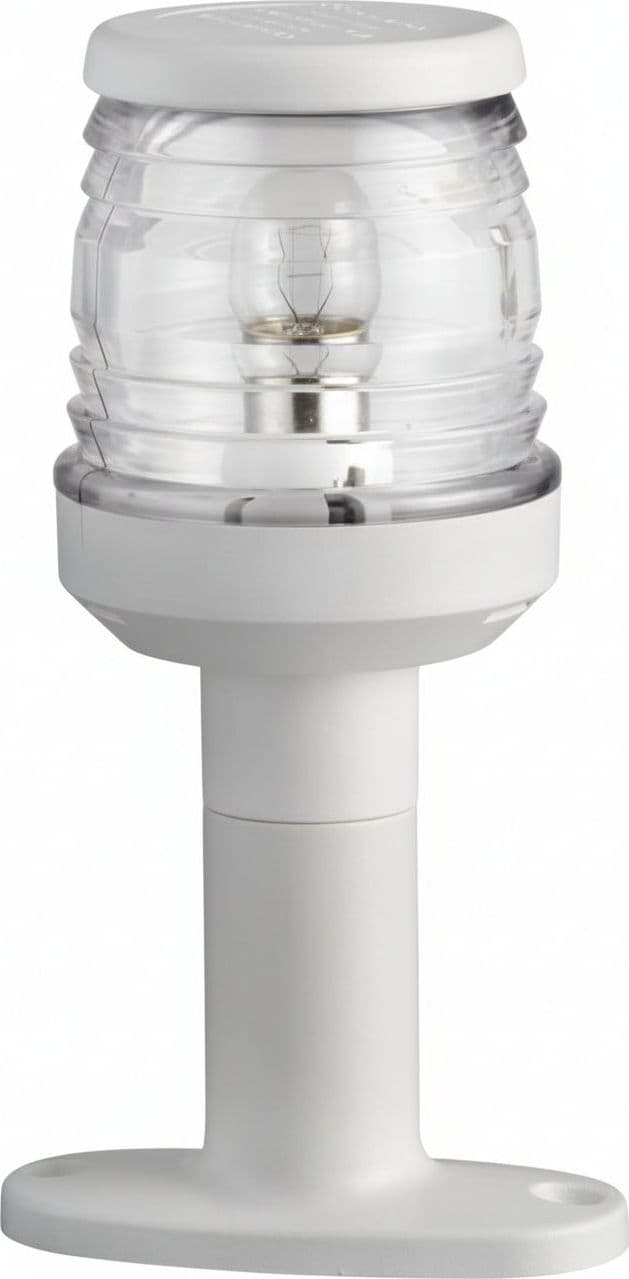 FANALE 360°BIANCO corto con base d'appoggio