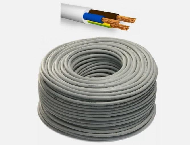 Filo 3X2.5 Grigio Gommato Mt 100 in Fili elettrici Ebricowill - Palermo, commercioVirtuoso.it