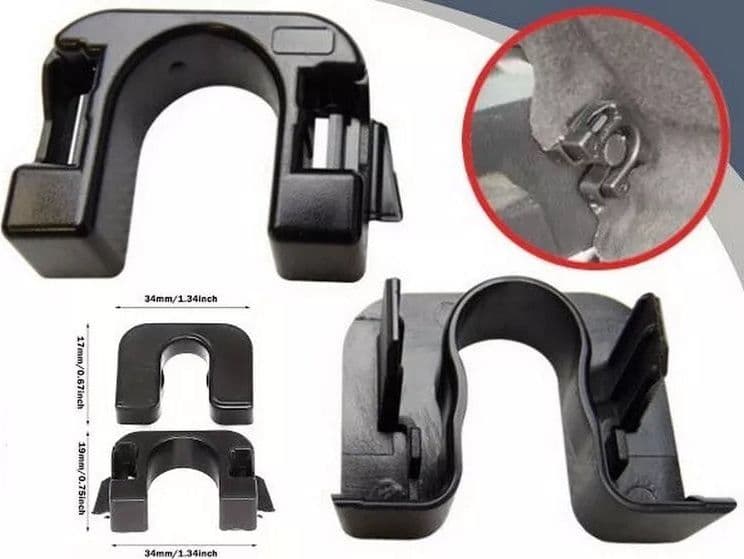 2 Ganci Fissaggio Cappelliera Clip CITROEN C3 FORD FIESTA IV FOCUS C MAX B MAX B MAX VAN FUSION MONDEO QASHQAI in Portapacchi posteriori Solgeny - Besate, commercioVirtuoso.it