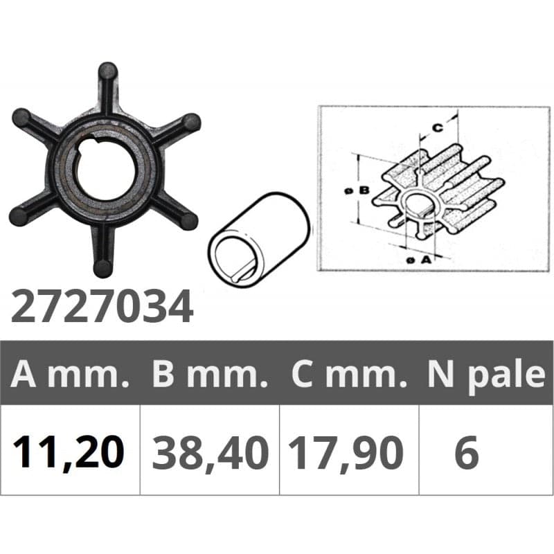 Girante Johnson/Ev. 2T 1,5-2-4-6 Hp in Ancore Ebricowill - Palermo, commercioVirtuoso.it