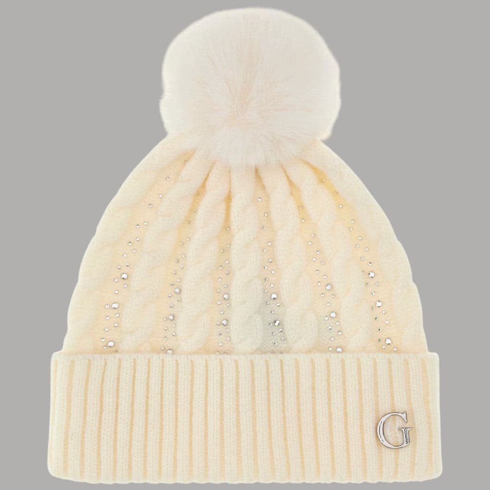 Guess cappello bianco in maglia AW5385 POL01 WHI in Sciarpe Prodotti di Classe - Nocera Superiore, commercioVirtuoso.it