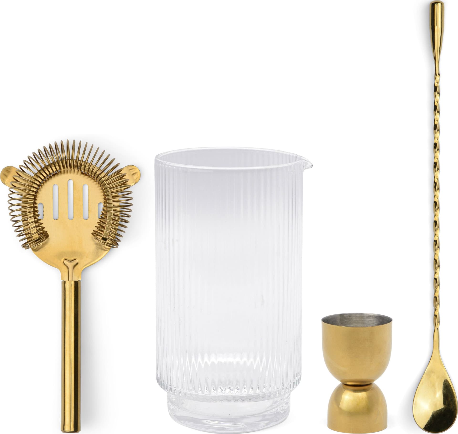 Set di Attrezzi da Bar Renley - Jigger, Colino, Cucchiaio e Bicchiere - Oro in Autocategorizzazione Più Di Più Ideas - Casalnuovo di Napoli, commercioVirtuoso.it