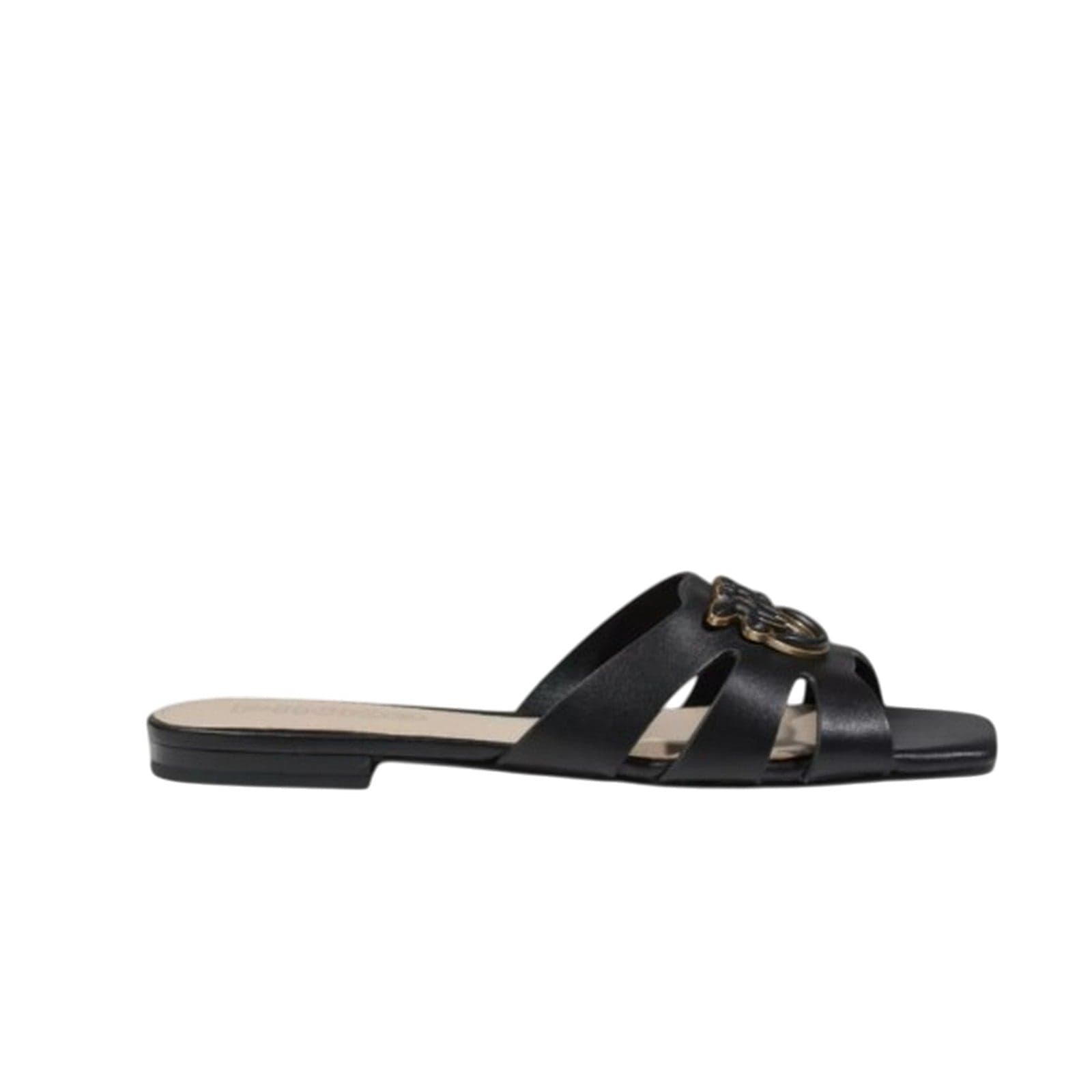 Pinko ciabatte donna pinko - marli 09 - slipper laminated nappa - nero da donna in Sandali moda Drestige - Casamassima, commercioVirtuoso.it