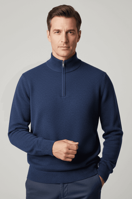 Maglia uomo Olper - Mezza Zip in Maglioni Couture - Sestu, commercioVirtuoso.it