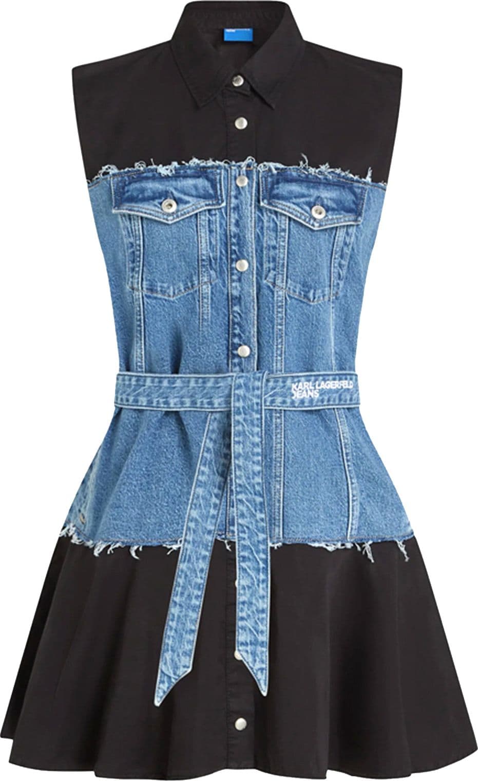 KARL LAGERFELD <h4> - Midi dress denim </h4> da donna in Casual Drestige - Casamassima, commercioVirtuoso.it
