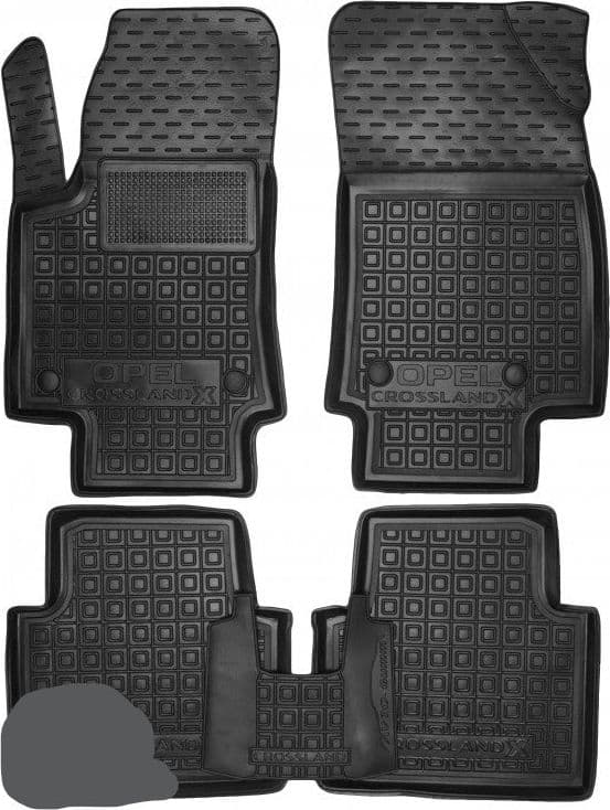 Set Tappetini di gomma su misura per Opel Crossland X (2017+) in Tappetini antiscivolo Autooggetti.it - Roma, commercioVirtuoso.it
