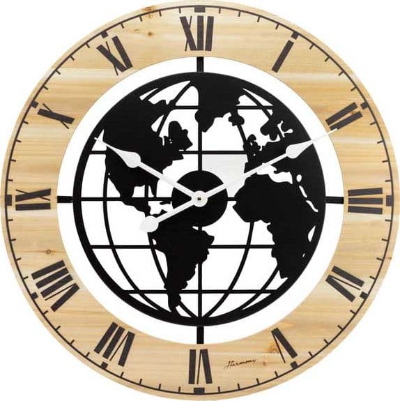 Orologio da parete Harmony S2635S legno e metallo in Orologi da parete The King Luxury - San Marcellino, commercioVirtuoso.it