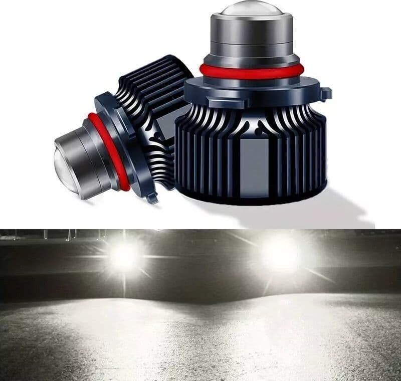 MINI KIT LED HB4 9006 LAMPADE LASER LENTE 12V 50W SLIM CANBUS 360° LUCI DRL NO ERRORE in Kit lampadine universali Solgeny - Besate, commercioVirtuoso.it