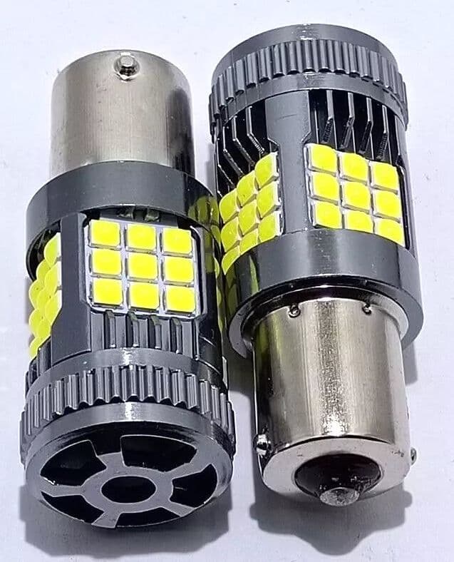 2 LUCI LAMPADE LED DIURNE P21W 1156 DRL POSIZIONE STOP FRECCE 36 LED NO ERRORE CANBUS in Lampadine a LED Solgeny - Besate, commercioVirtuoso.it