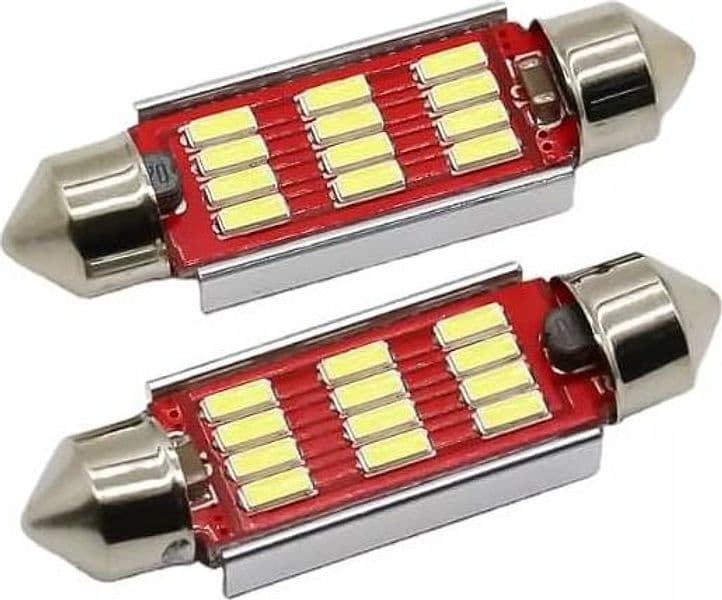 Lampada Led T11 C5W 42mm Led Siluro 12-24V Lampada 6 SMD 7070 Canbus 6000K Bianco Tuning Auto Superluminosa in Lampadine tettuccio Solgeny - Besate, commercioVirtuoso.it