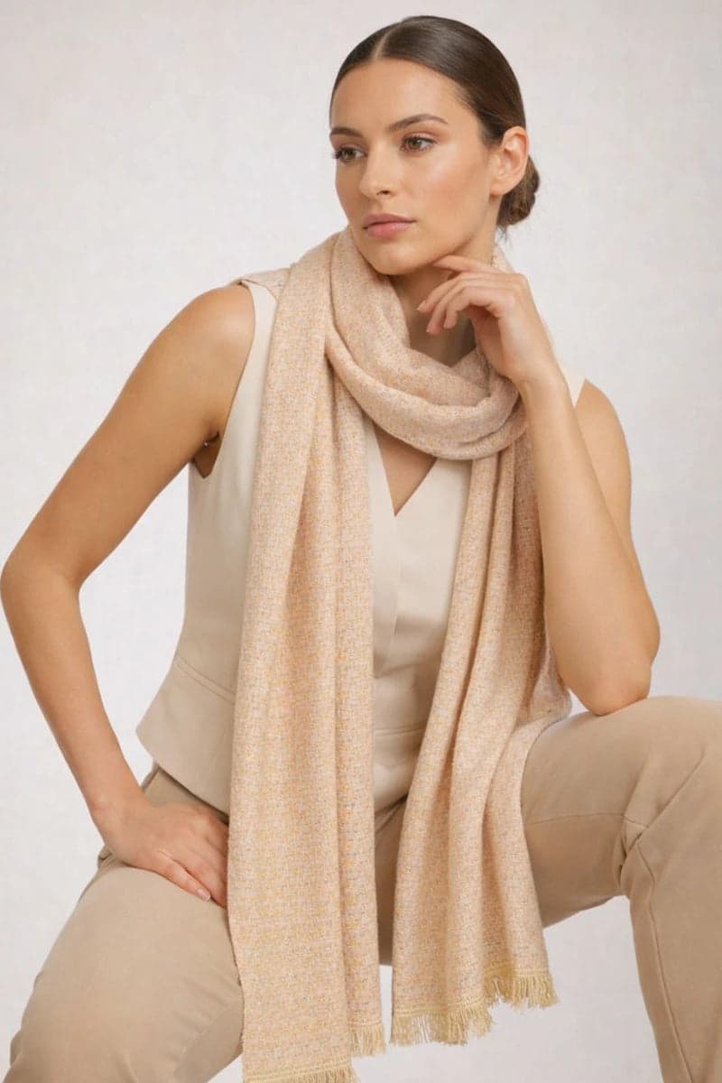 Leclaf - Sciarpa tweed quadrettato