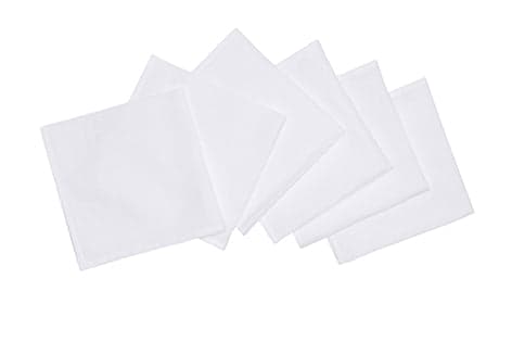 Set di 6 tovaglioli da tavola 45 X 45 CM in 100% puro lino lavato delavè stone washed morbido resistente elegante made in italy BIANCO in Tovaglioli Vanita di raso - Sesto San Giovanni, commercioVirtuoso.it