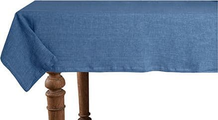 Tovaglia da tavola in 100% puro lino lavato delavè stone washed morbido resistente elegante made in italy BLUETTE in Tovaglie Vanita di raso - Sesto San Giovanni, commercioVirtuoso.it