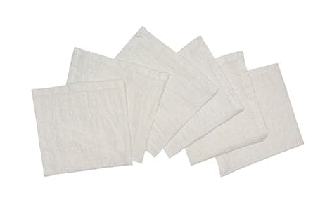 Set di 6 tovaglioli da tavola 45 X 45 CM in 100% puro lino lavato delavè stone washed morbido resistente elegante made in italy GRIGIO PERLA in Tovaglioli Vanita di raso - Sesto San Giovanni, commercioVirtuoso.it