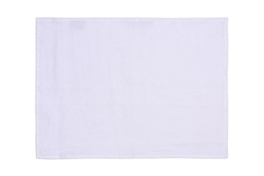 Set di 2 tovagliette americane coppia tovagliette 35 X 50 CM in 100% puro lino lavato delavè stone washed morbido resistente elegante made in italy BIANCO in Tovagliette Vanita di raso - Sesto San Giovanni, commercioVirtuoso.it