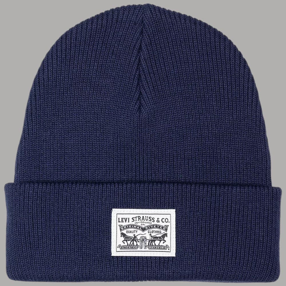 Levi's cappello berretto blu con patch 000J40004 in Berretti in maglia Prodotti di Classe - Nocera Superiore, commercioVirtuoso.it