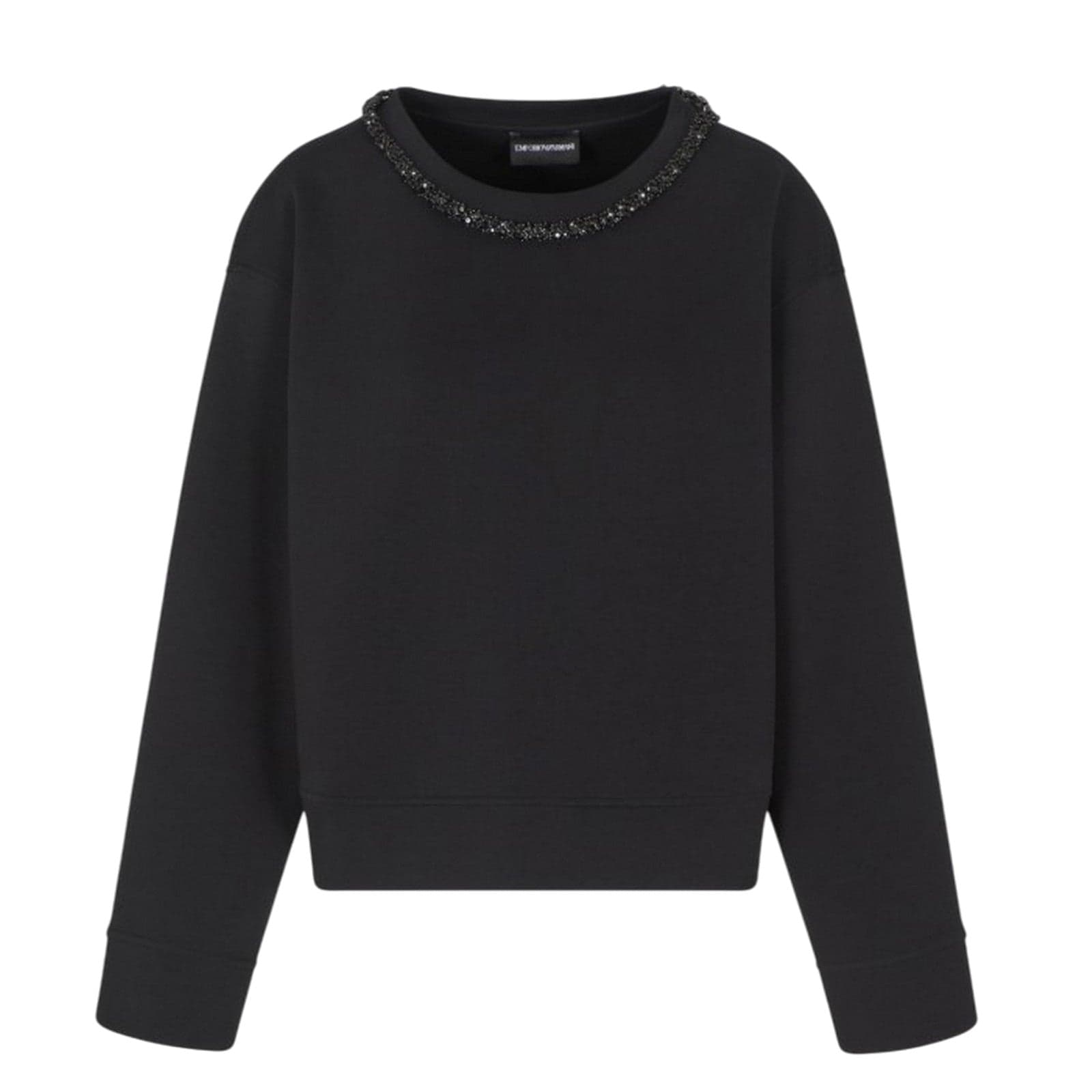 EMPORIO ARMANI felpe senza cappuccio donna emporio armani - sweatshirt - nero da donna in Felpe senza cappuccio Drestige - Casamassima, commercioVirtuoso.it