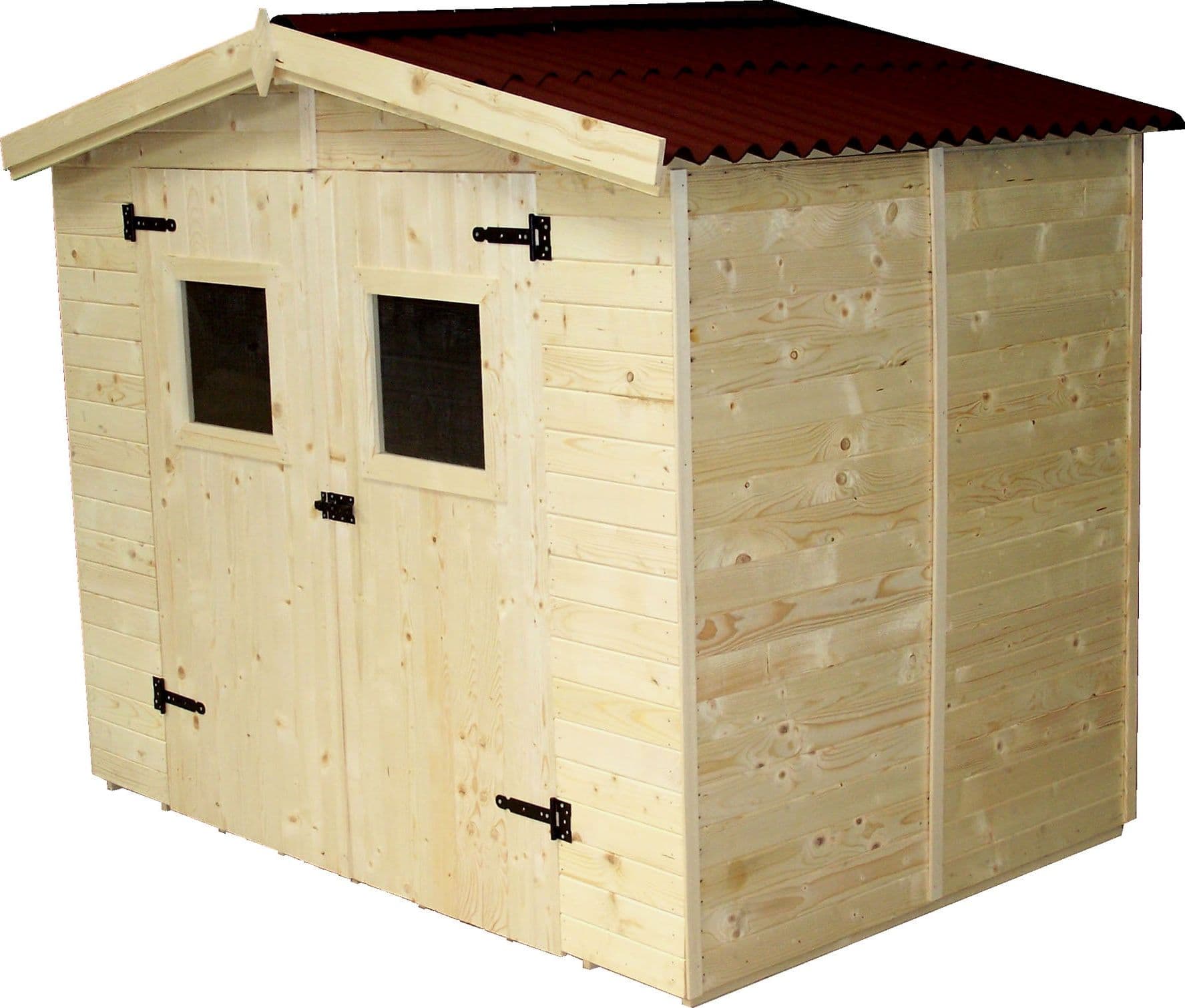 Casetta Di Legno A Pannelli Spessore 16mm Con Pavimento 240x160cm Foresta
