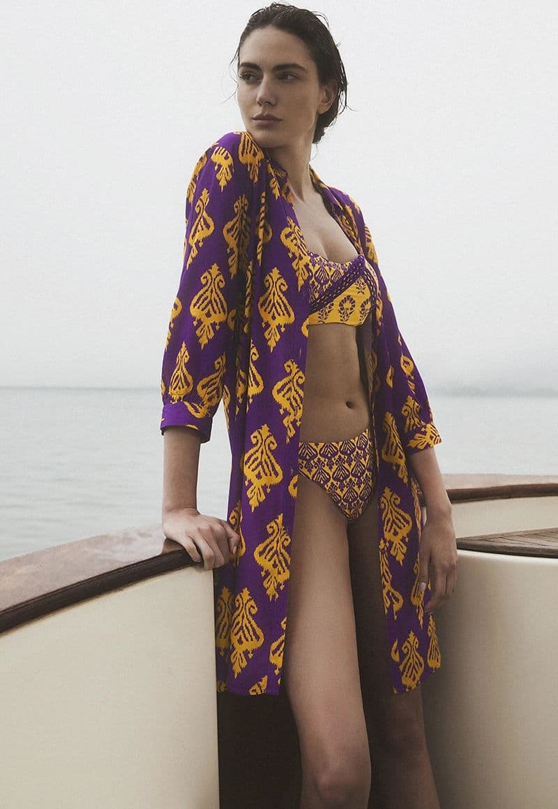 MARINA ABAGNALE | Bikini fascia e slip fantasia damascata in Coordinati You Store - Messina, commercioVirtuoso.it