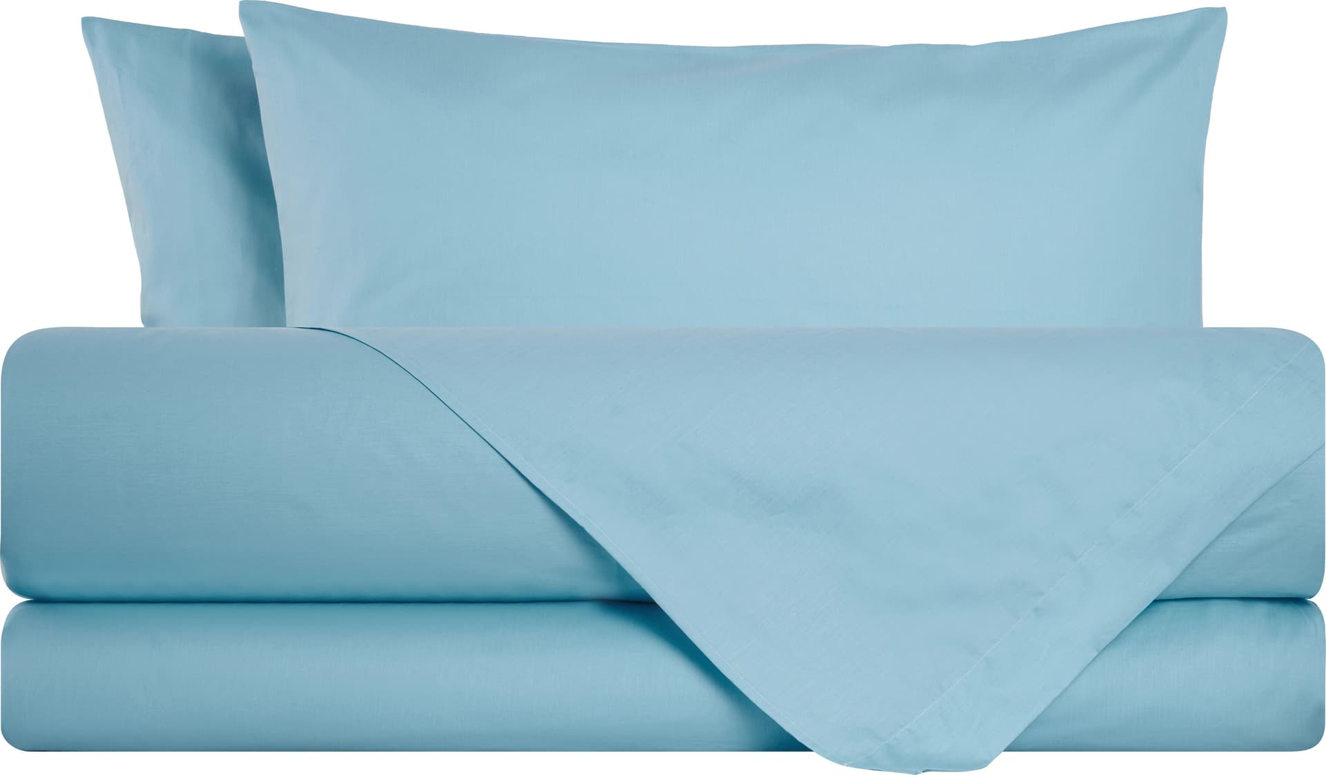 Completo letto lenzuola tinta unita Azzurro in Set di lenzuola e federe Vanita di raso - Sesto San Giovanni, commercioVirtuoso.it