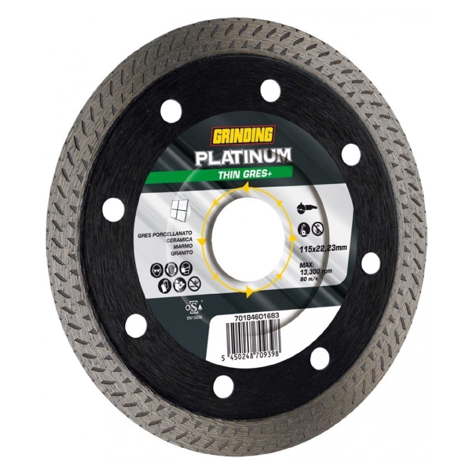 Disco diamantato super sottile con corona continua per gres porcellanato e marmo in Dischi diamantati La Zappa - Altamura, commercioVirtuoso.it
