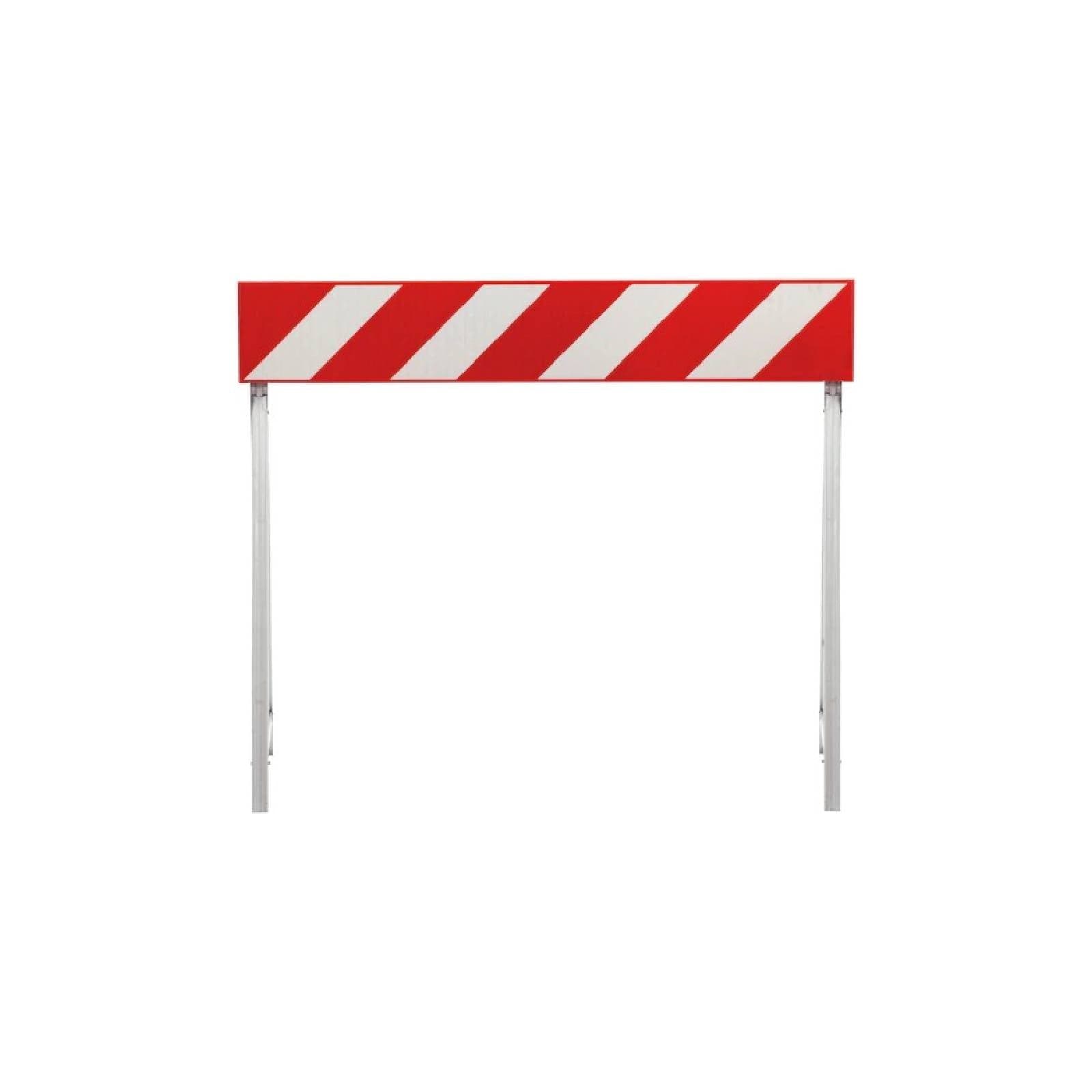 Barriera normale con strisce bianche e rosse rifrangenti verniciata a fuoco 150 x h 100 cm in Segnaletica antinfortunistica La Zappa - Altamura, commercioVirtuoso.it