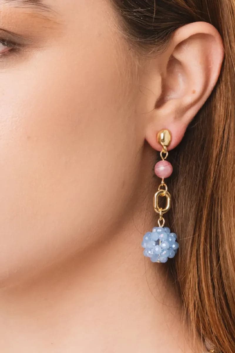 Orecchini pendenti con pietre in vetro | MYA ACCESSORIES