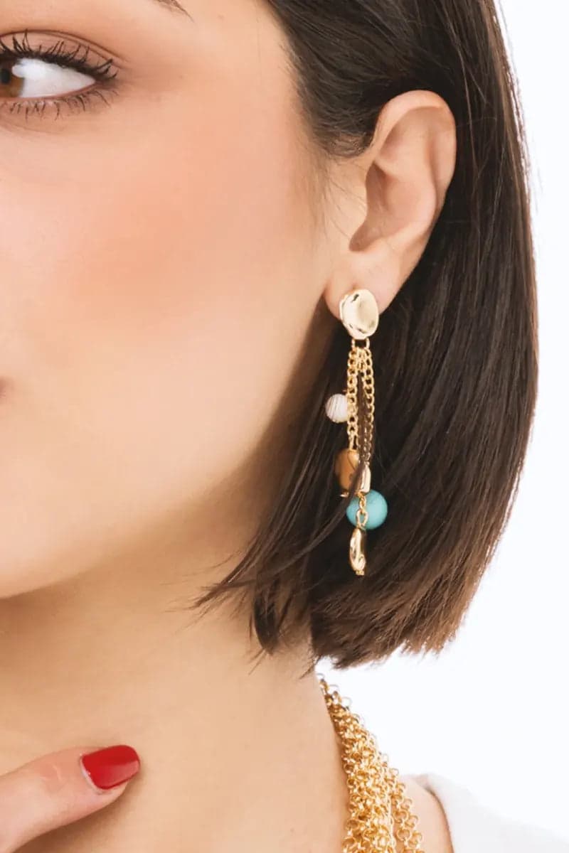 Orecchini pendenti con perle in acrilico | MYA ACCESSORIES in prodotto You Store - Messina, commercioVirtuoso.it