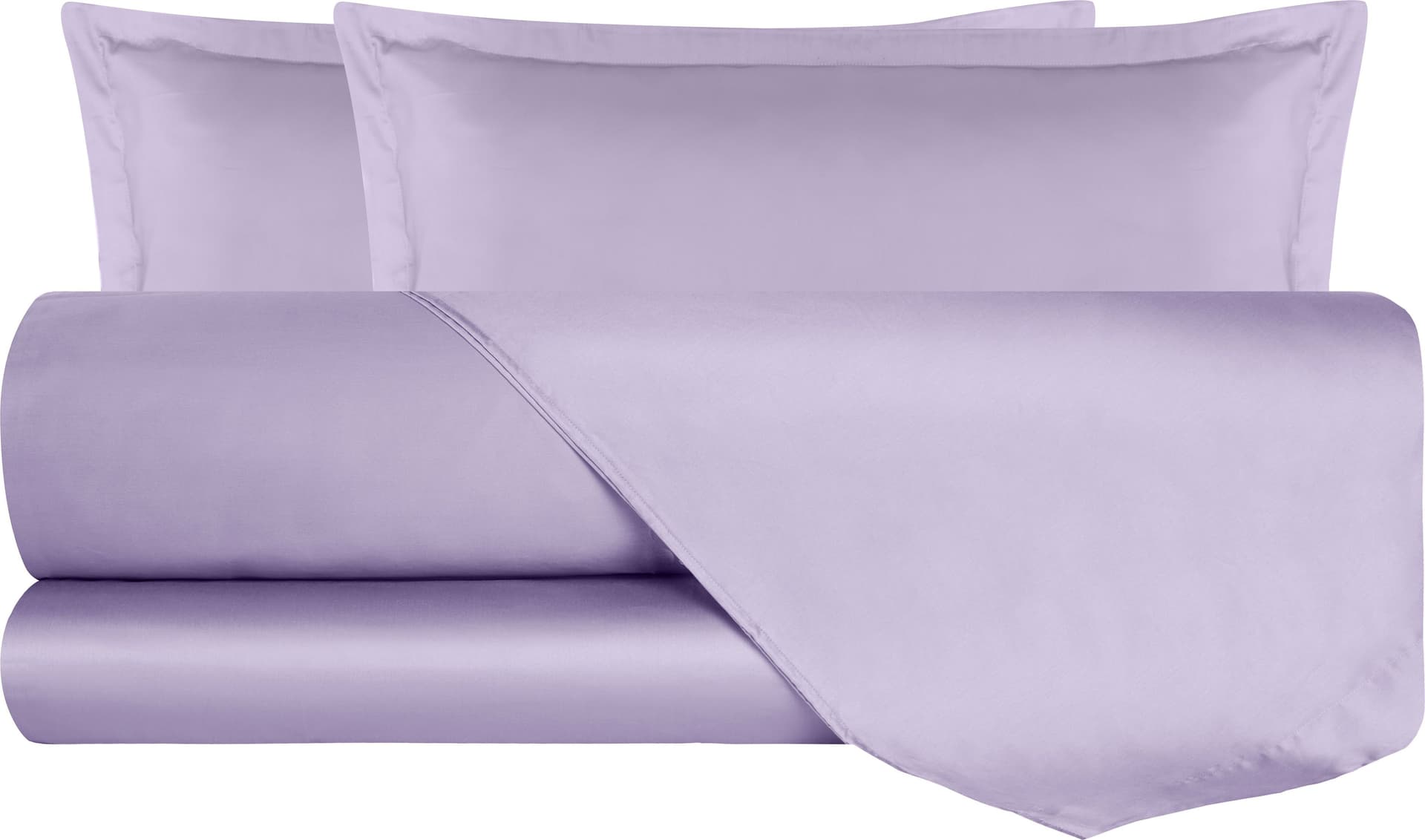 Completo Letto in Raso di puro cotone In Raso DELUXE Lilla in Set di lenzuola e federe Vanita di raso - Sesto San Giovanni, commercioVirtuoso.it