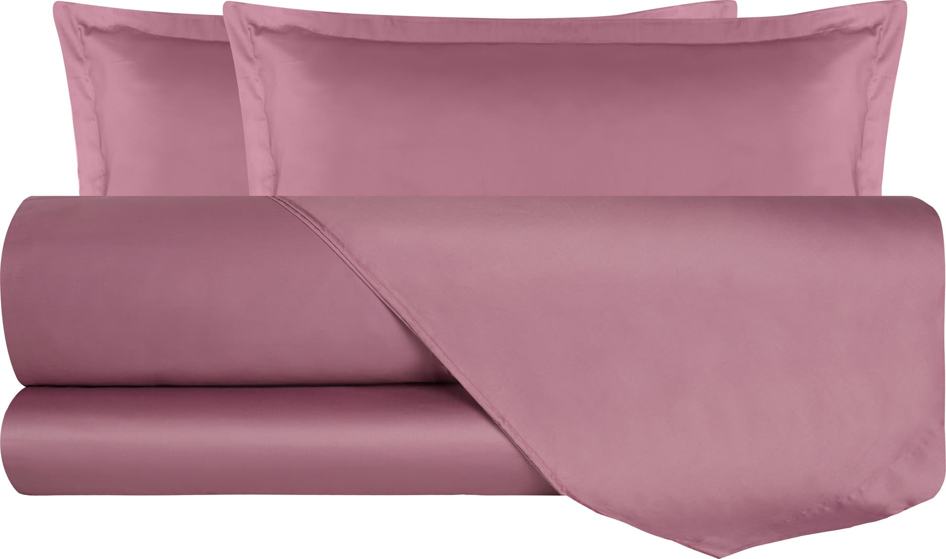 Completo Letto in Raso di puro cotone In Raso DELUXE Rosa Nostalgia in Set di lenzuola e federe Vanita di raso - Sesto San Giovanni, commercioVirtuoso.it