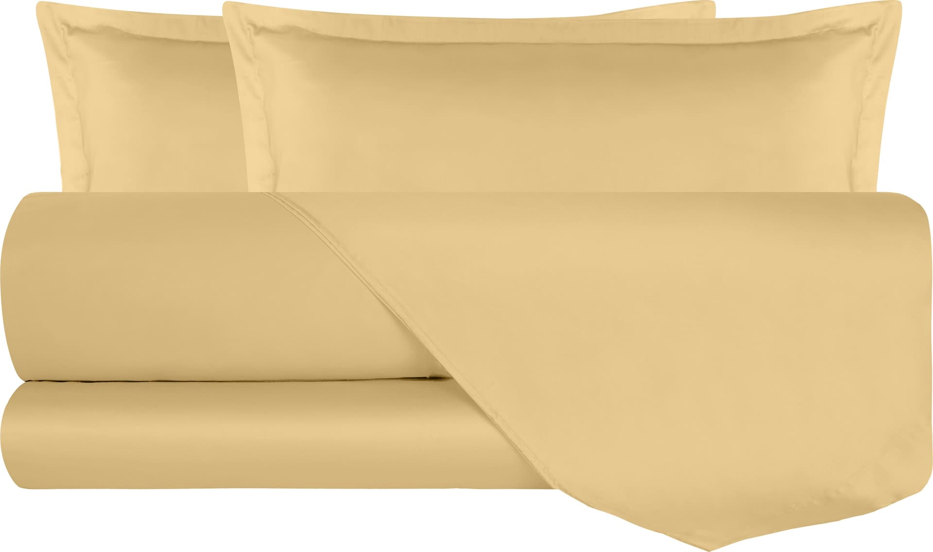 Completo Letto in Raso di puro cotone In Raso DELUXE Grano Maturo in Set di lenzuola e federe Vanita di raso - Sesto San Giovanni, commercioVirtuoso.it