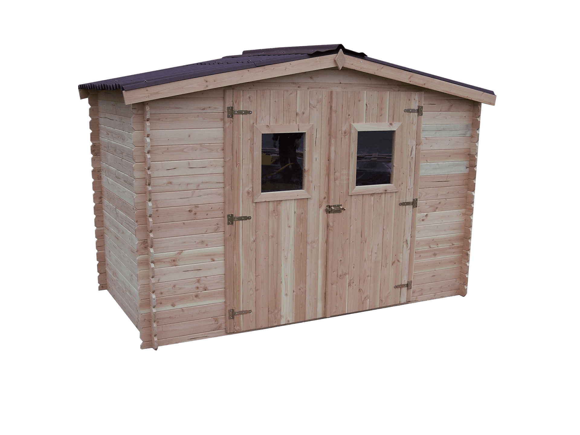 Casetta Tavole Ad Incastro In Legno Douglas Senza Pavimento 300x165cm DA 3017.02 N Foresta