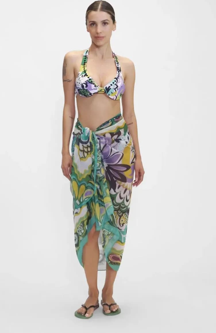 Pareo in tessuto fantasia multicolor | MARINA ABAGNALE in prodotto You Store - Messina, commercioVirtuoso.it