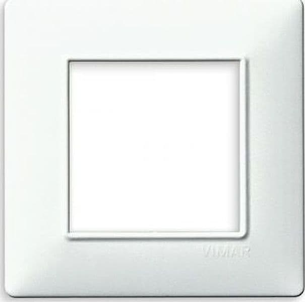 Placca 2F Plana Sc Tonda Bianca 14642.01 in Placche combinate interruttori e prese Ebricowill - Palermo, commercioVirtuoso.it
