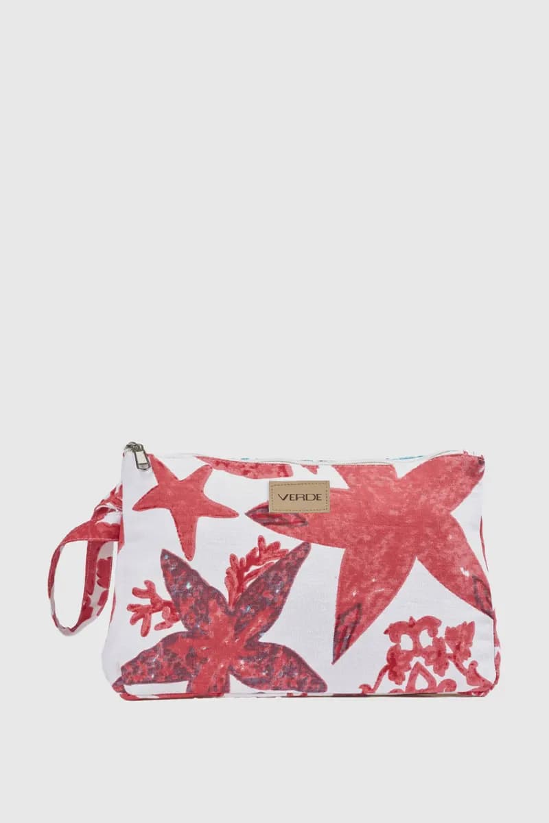 Pochette mare in cotone stampa marina | Verde Fashion in prodotto You Store - Messina, commercioVirtuoso.it