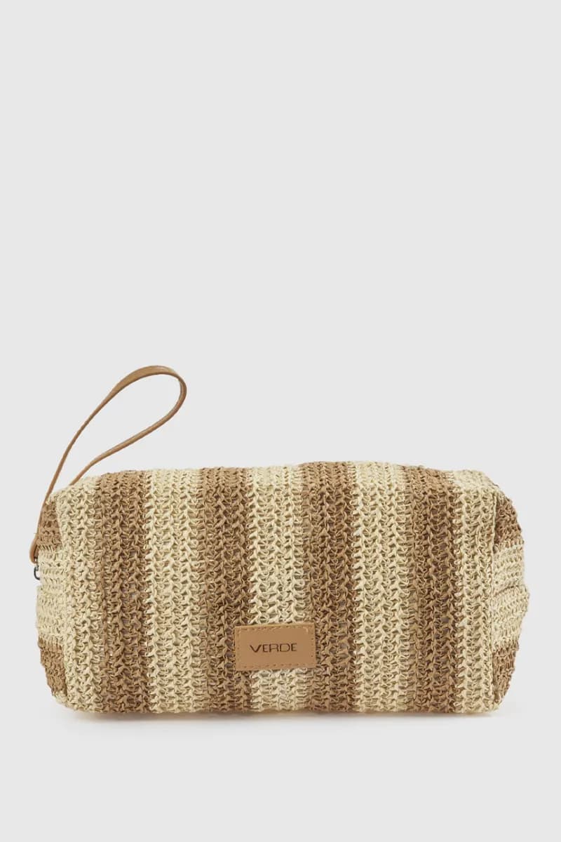 Pochette mare in paglia a righe | Verde Fashion in prodotto You Store - Messina, commercioVirtuoso.it