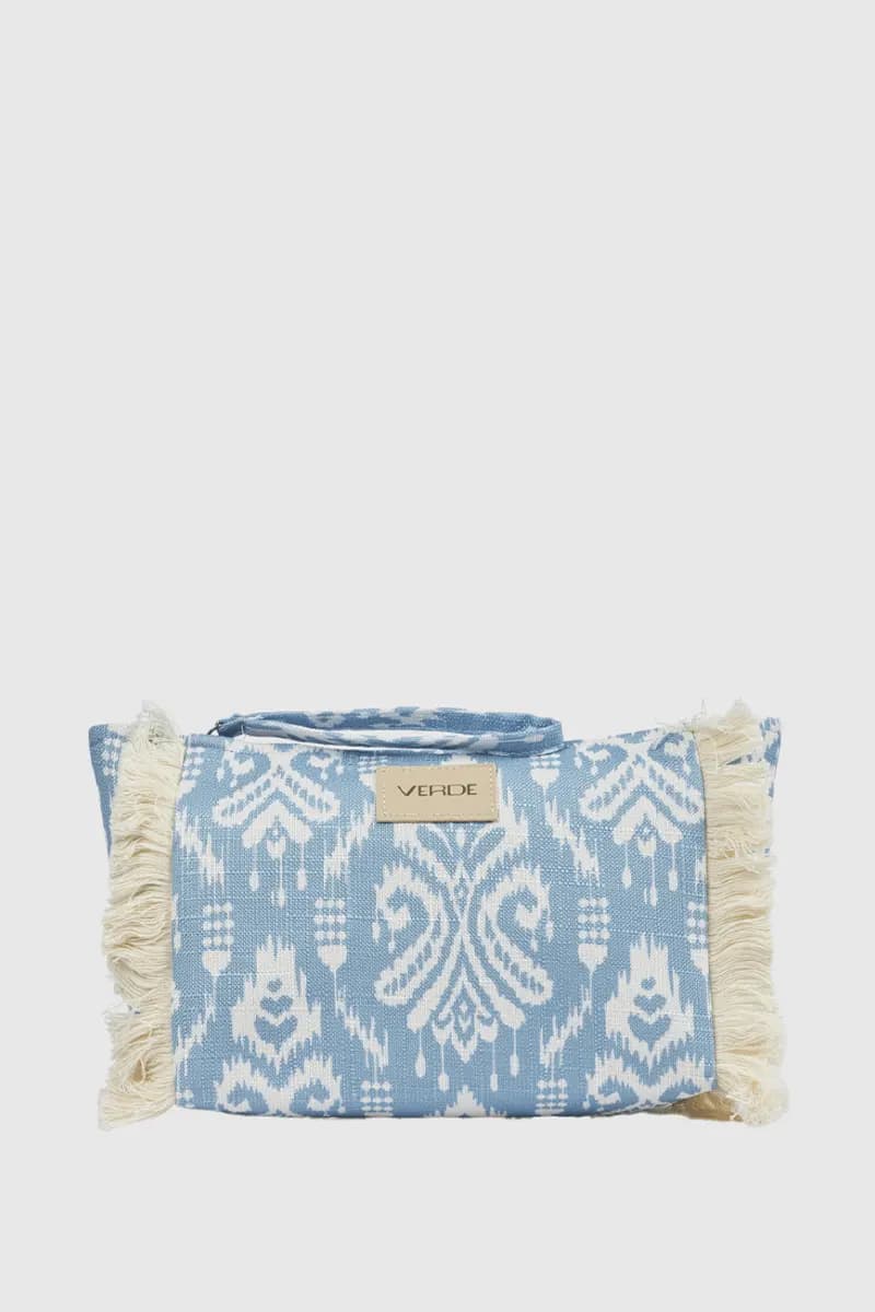 Pochette mare in tessuto stampa damascata | Verde Fashion in prodotto You Store - Messina, commercioVirtuoso.it