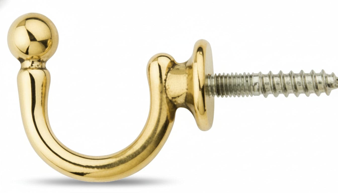 Porta Embrasse "Sfera" Medio Oro Mm.37X32 in Fermatende e raccogli tenda Ebricowill - Palermo, commercioVirtuoso.it
