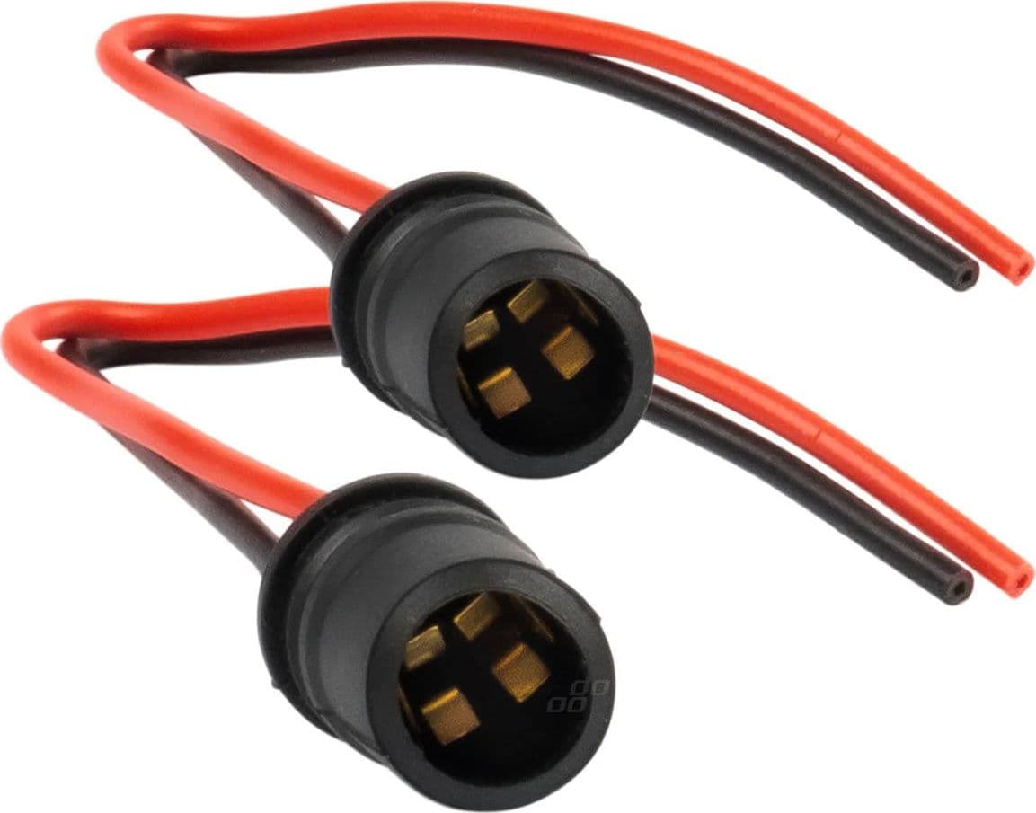 Coppia Cablaggio Portalampada T10 Tutto Vetro 5W 12V-24V Ricambio In Gomma Auto Moto in Basi per lampade Solgeny - Besate, commercioVirtuoso.it