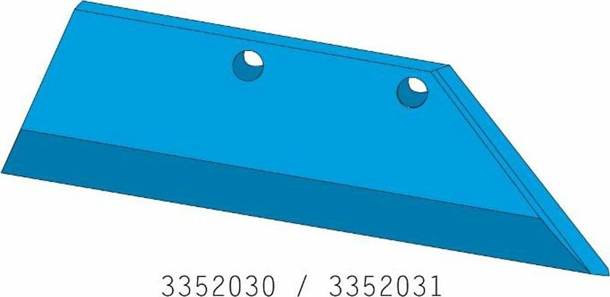 Vomere 20" adattabile Lemken 3352235 con riporto di saldatura sx Confezione da 1pz