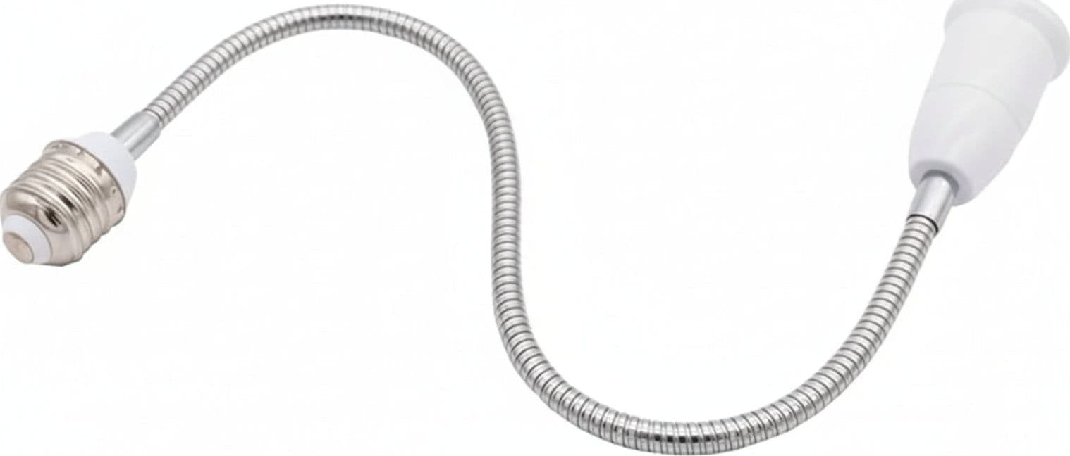 Convertitore 40cm Portalampada Prolunga Adattatore Lampada Attacco E27 A E27 in Basi per lampade Solgeny - Besate, commercioVirtuoso.it