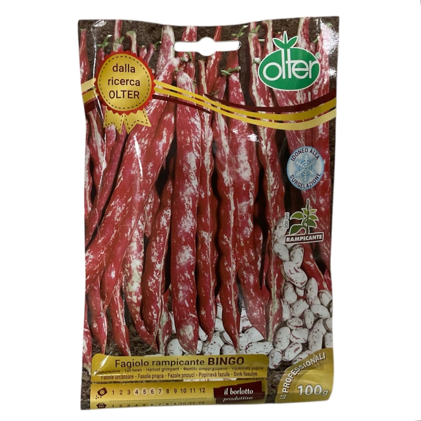 Fagiolo Rampicante Bingo gr.100 Olter in Vegetali Taliachicce.it - Milazzo, commercioVirtuoso.it